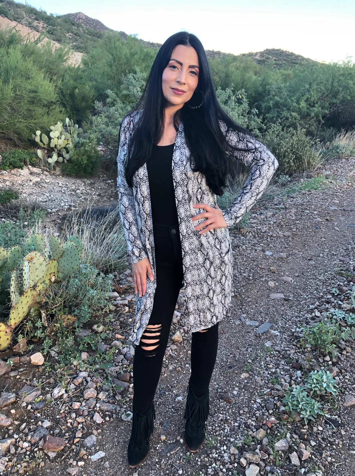 Snakeskin Cardigan