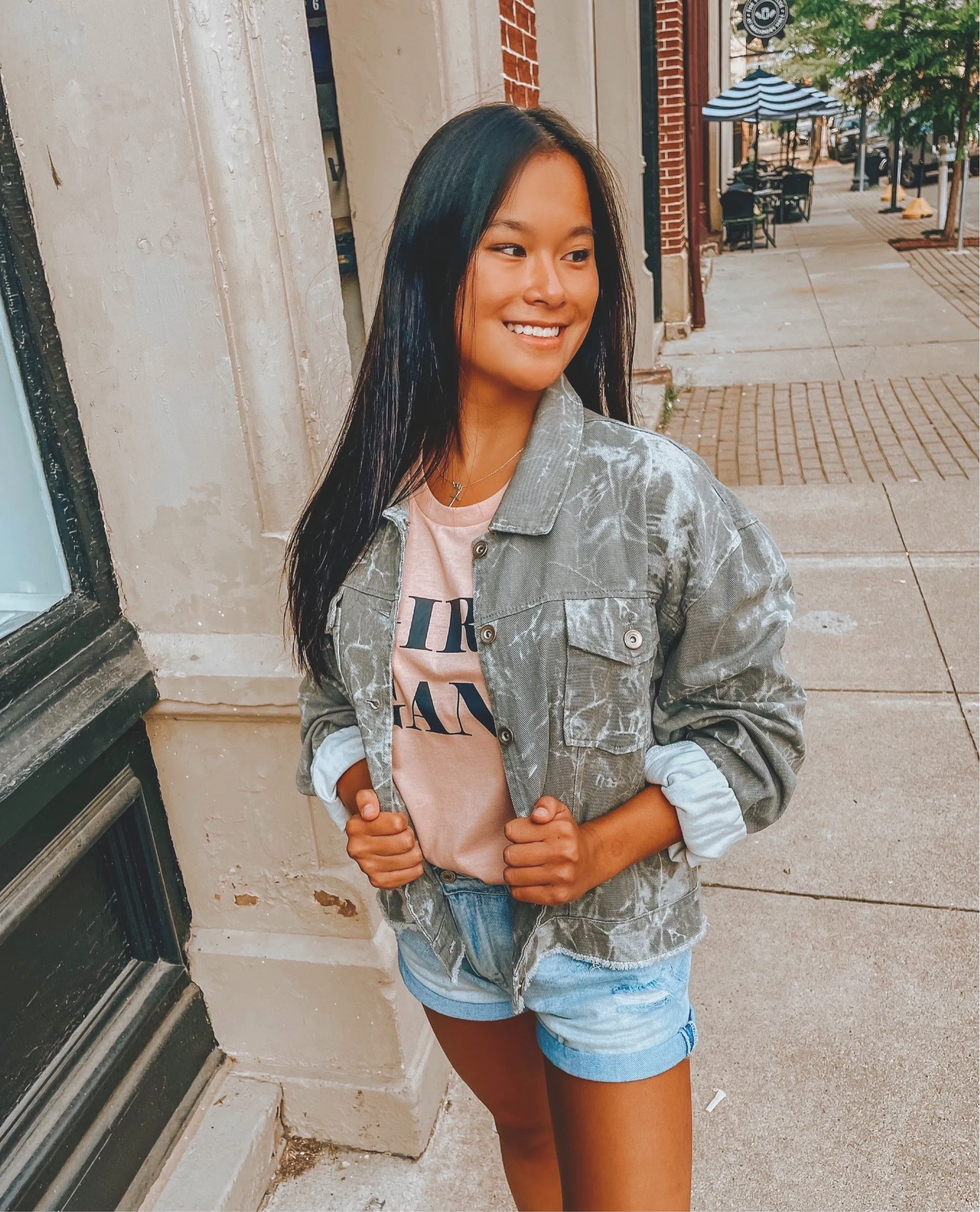 Tie-Dye Denim Jacket