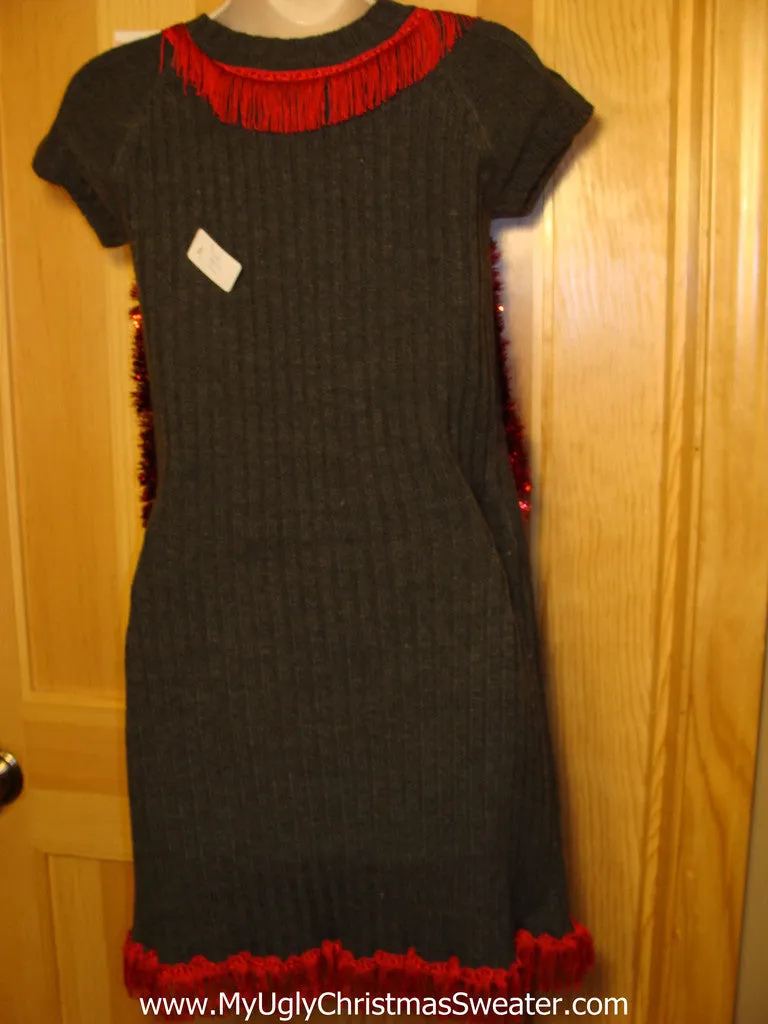 Ugly Christmas Sweater Party Hanukkah Sweater  Dress (j195)