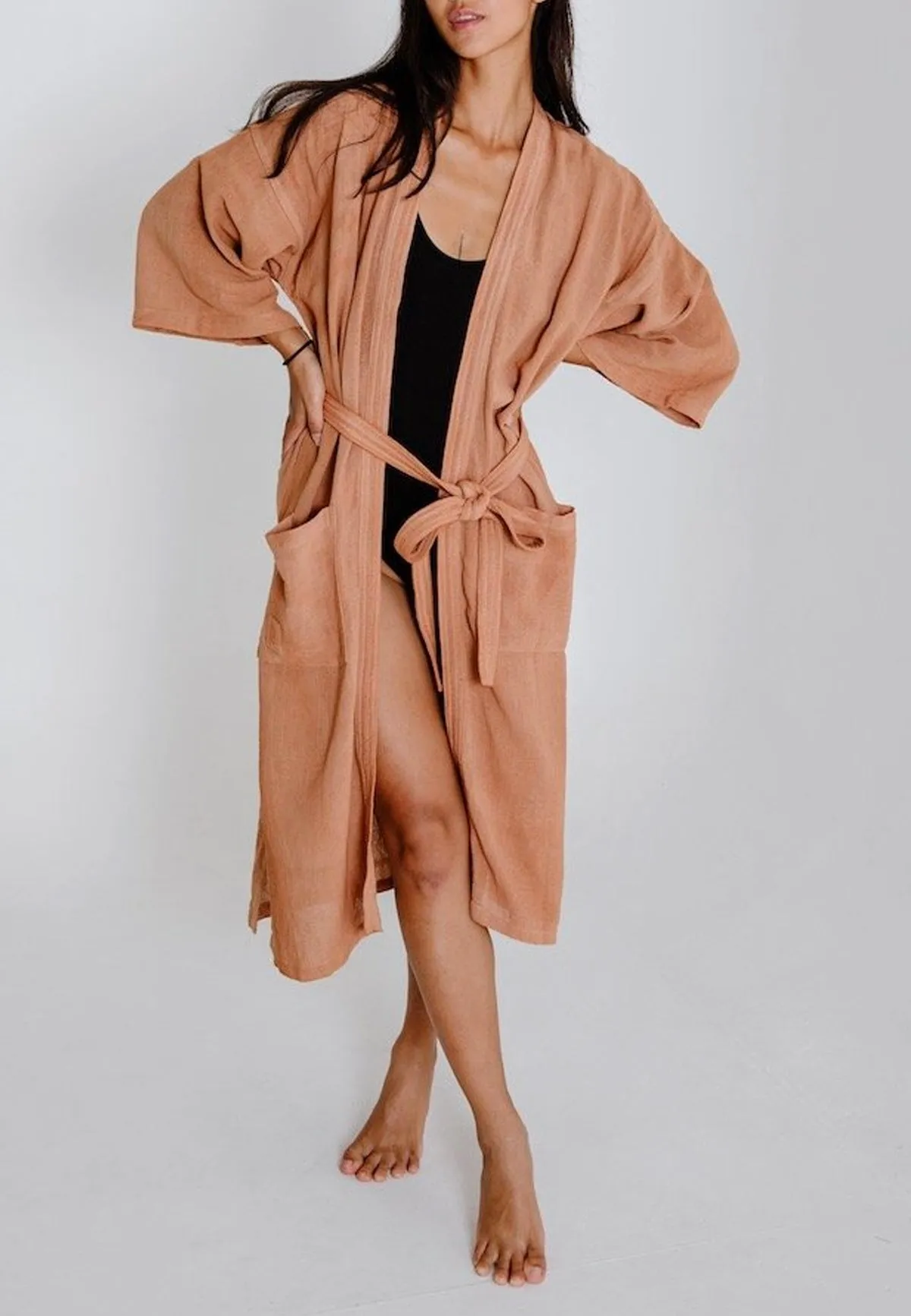 VEGAN SILK KIMONO