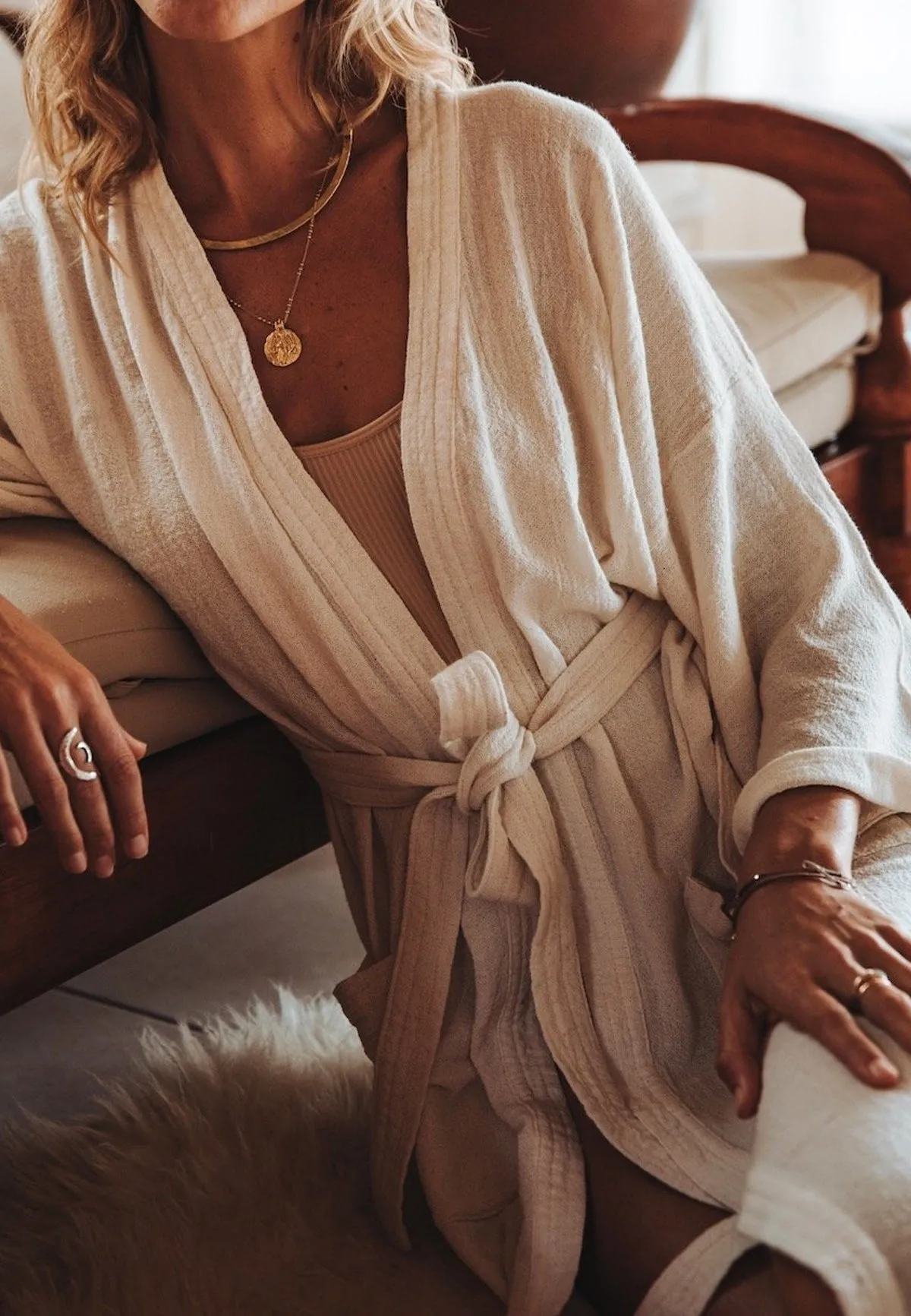 VEGAN SILK KIMONO