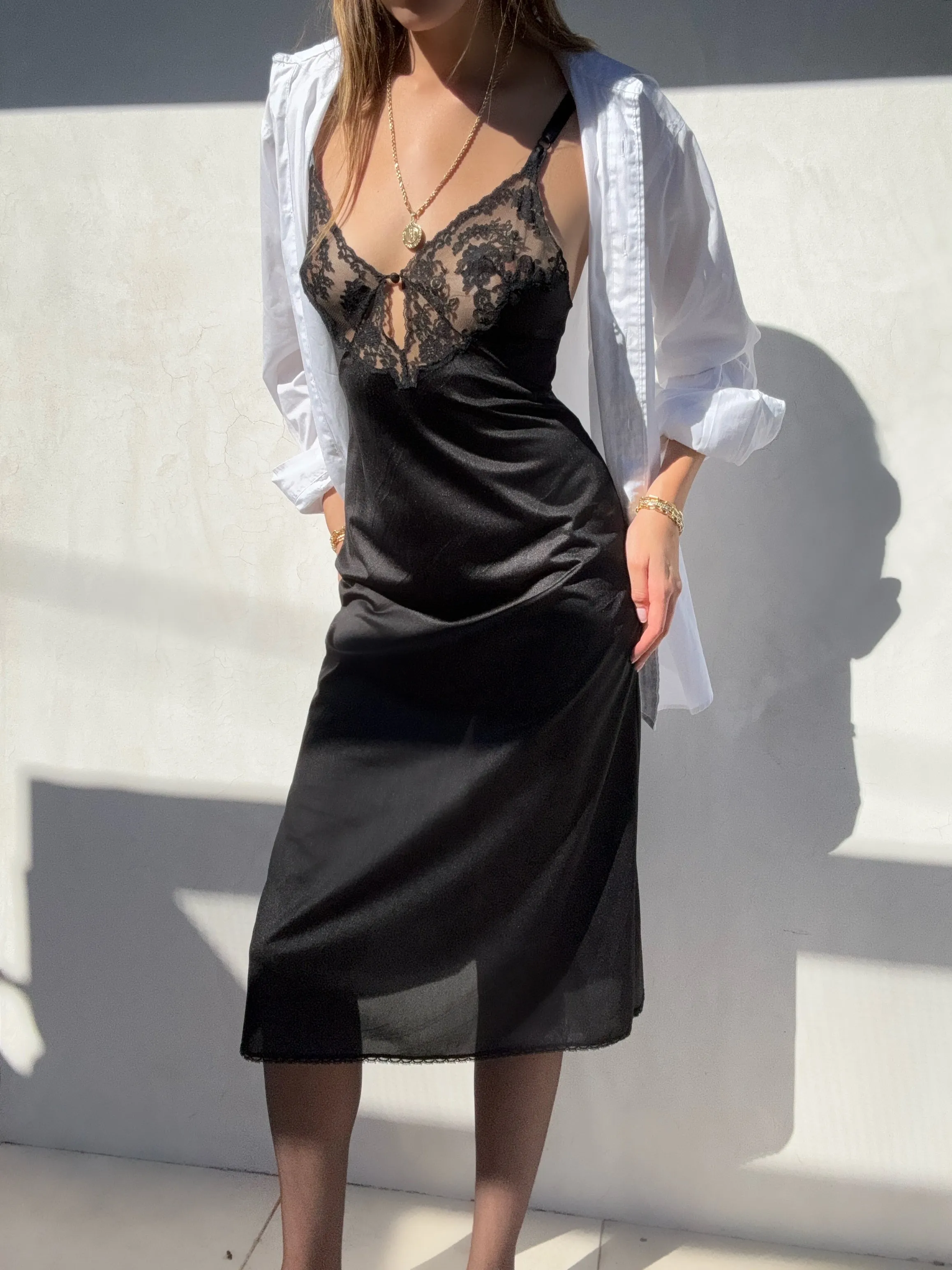 Vintage Lace Slip Dress