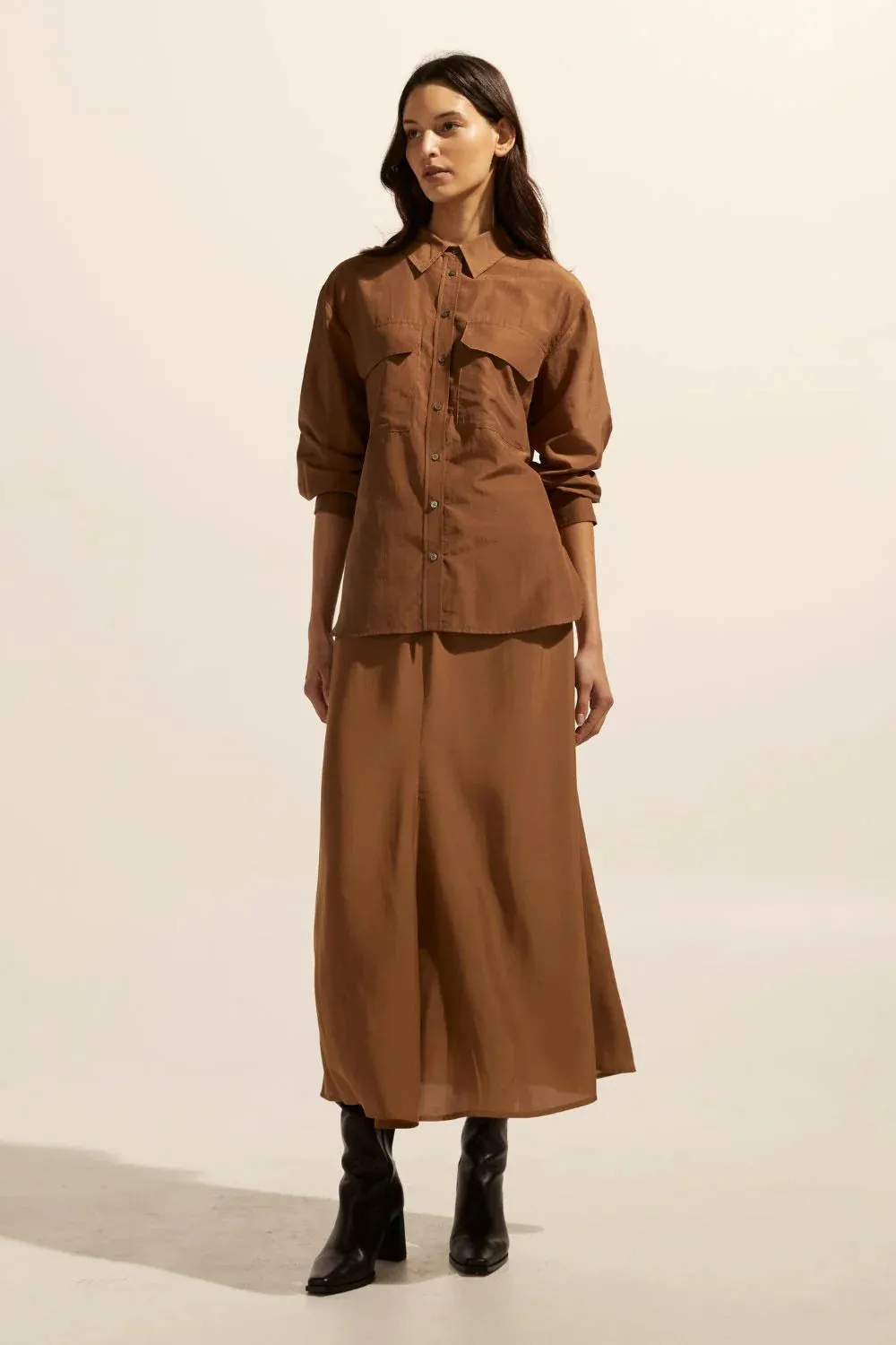 ZOE KRATZMANN - Abroad Top - Caramel Size 1 & 2 Only